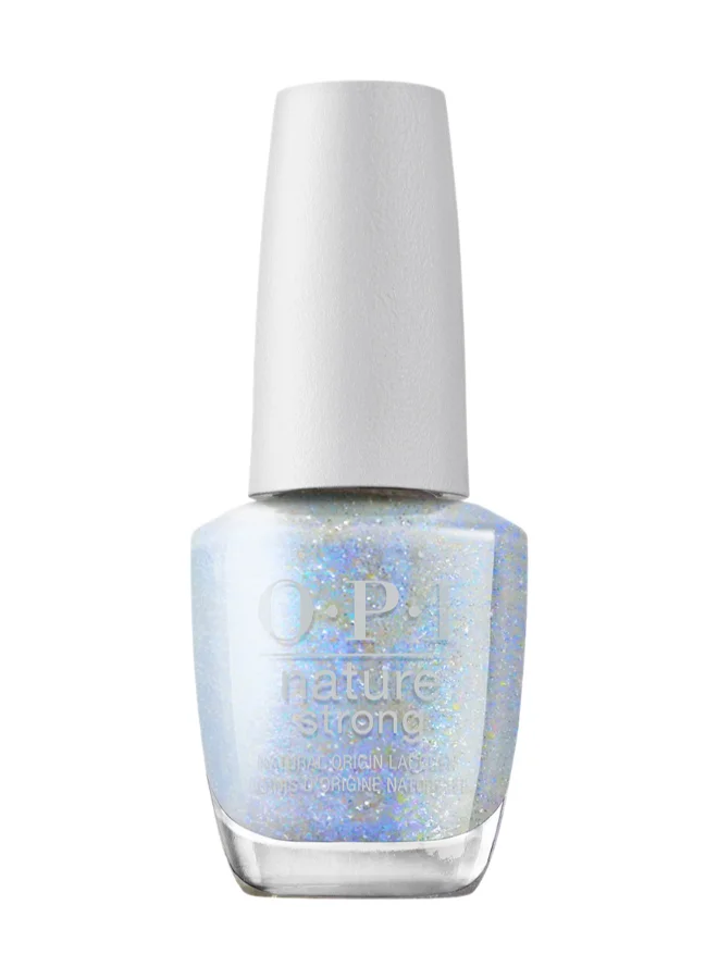OPI Nature Strong Nail Lacquer - Eco For It, Blue Glitter, 15Ml