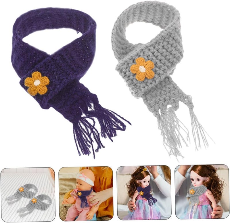 ياردوي 10 قطع أوشحة صغيرة للدمى ديكور مشاريع DIY أوشحة للأولاد والبنات وشاح للبنات - Image 2