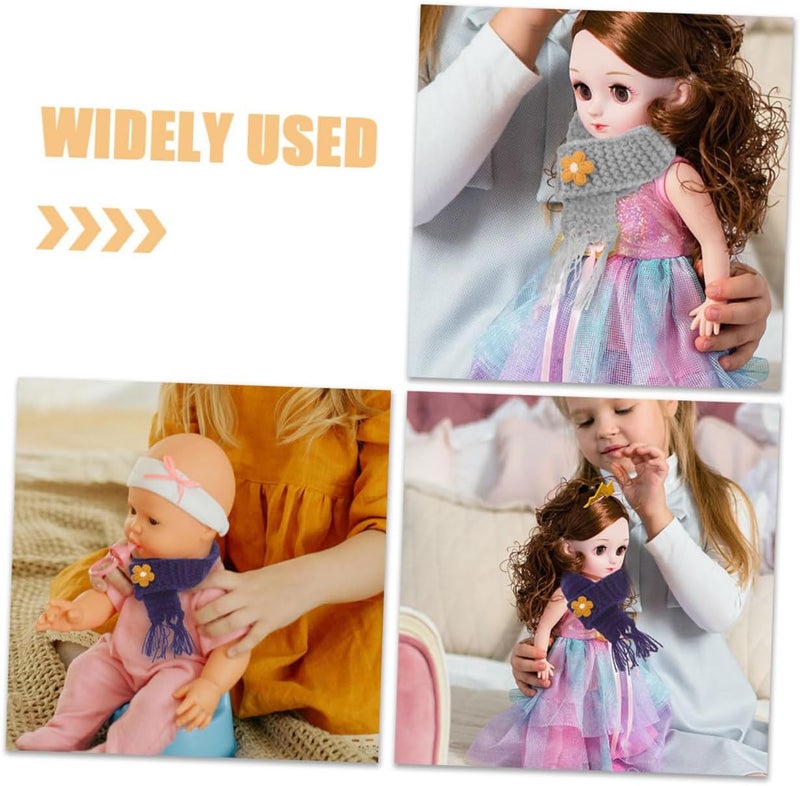 ياردوي 10 قطع أوشحة صغيرة للدمى ديكور مشاريع DIY أوشحة للأولاد والبنات وشاح للبنات - Image 5