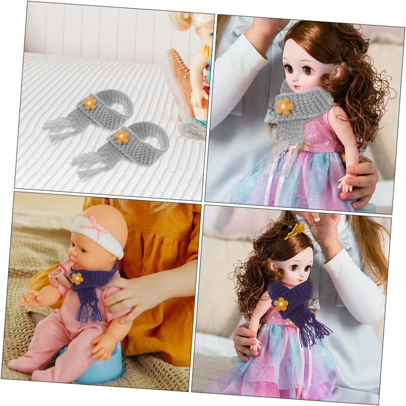 ياردوي 10 قطع أوشحة صغيرة للدمى ديكور مشاريع DIY أوشحة للأولاد والبنات وشاح للبنات - Image 3