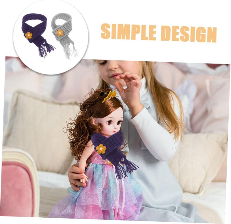 ياردوي 10 قطع أوشحة صغيرة للدمى ديكور مشاريع DIY أوشحة للأولاد والبنات وشاح للبنات - Image 4