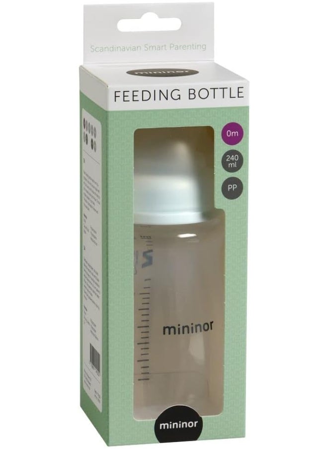 Mininor - Pp Feeding Bottle 240 Ml White - Image 1
