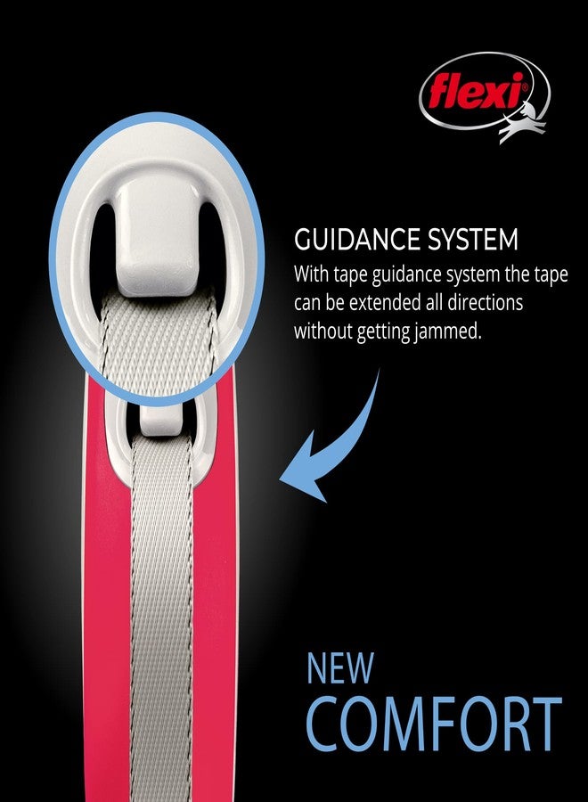 FLEXI New Comfort Tape Retractable Dog Leashes for Large Dogs Upto 110 lbs. - 26 ft., Red/Pastel | Tangle Free Pet Walking Leash with One-Handed Brake, Pause, Lock|German Quality Product - Image 4