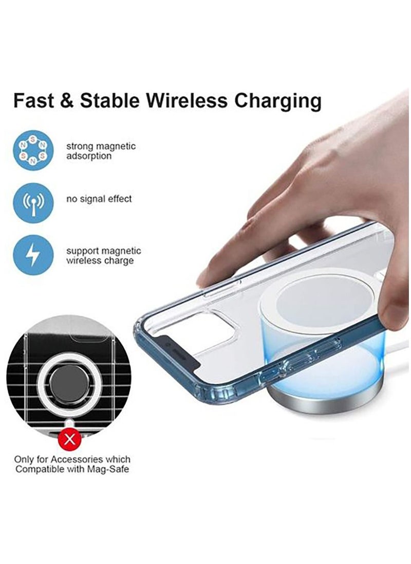 For IPhone XR (6.1 INCH) Electroplating Shockproof Magsafe Case (Transparent)  - Image 2