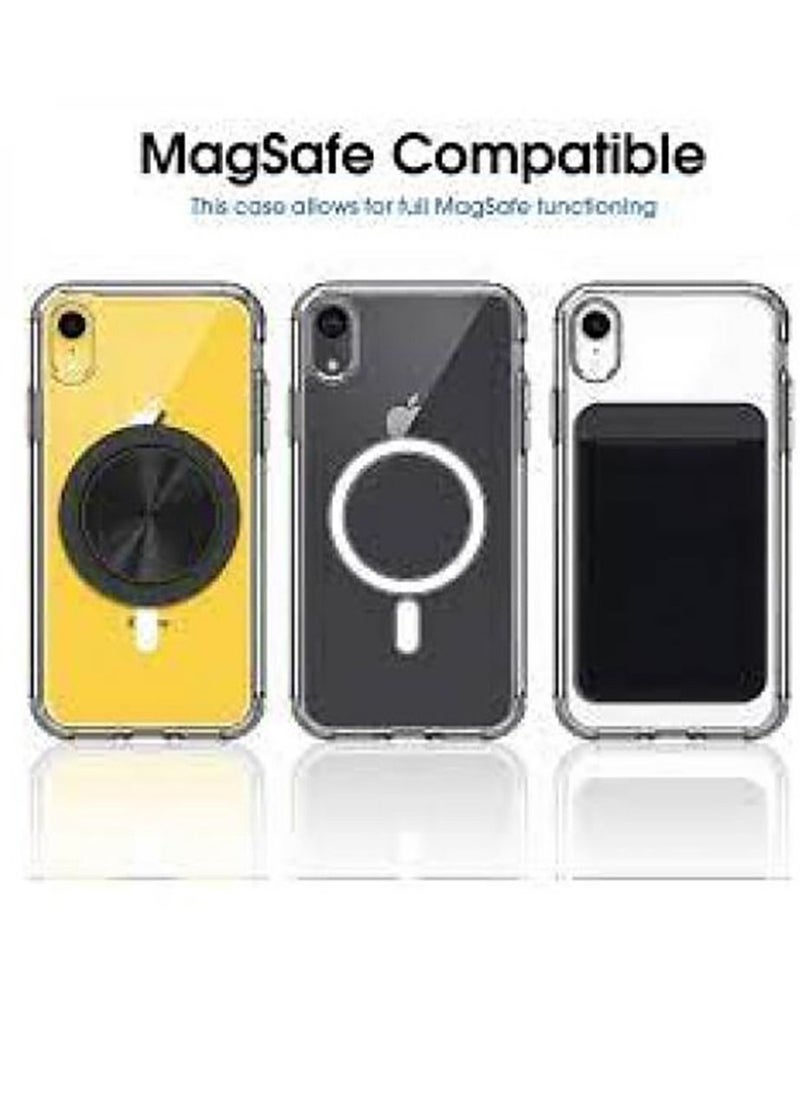 For IPhone XR (6.1 INCH) Electroplating Shockproof Magsafe Case (Transparent)  - Image 3