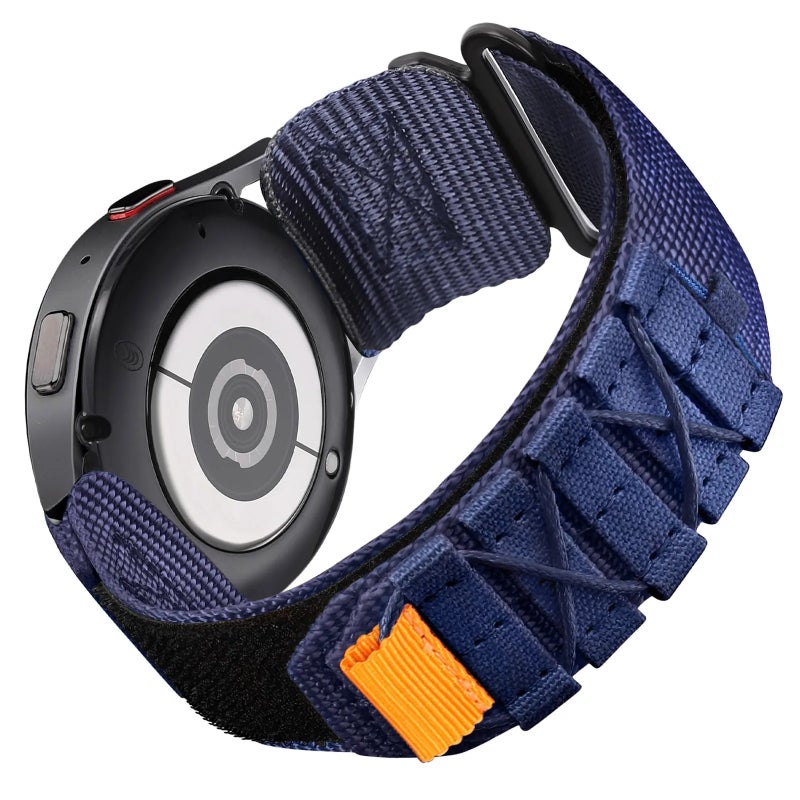 Bluejw Breathable Canvas Nylon Replacement Watch Strap for Samsung Galaxy Watch Active 2 / Gear S3 44mm 40mm and Huawei GT 2 / GT 3 Pro – Lightweight Comfortable Sports Band - Image 1
