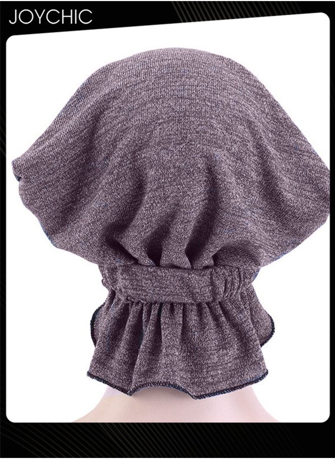 Joychic - Chemo Stretchy Soft Cotton Hat Turban Cap Cover Hair Loss Head Scarf Wrap Pre-Tied Headwear Strech Bandana - Image 1