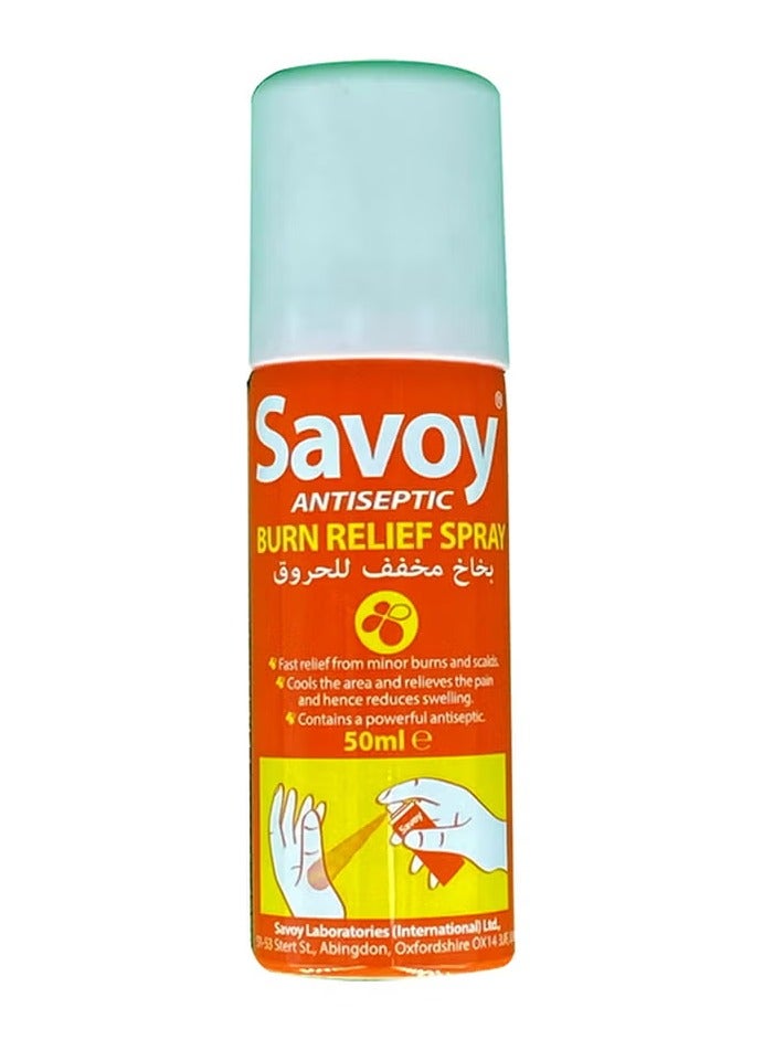 Savoy Antiseptic Burn Relief Spray (50ml)