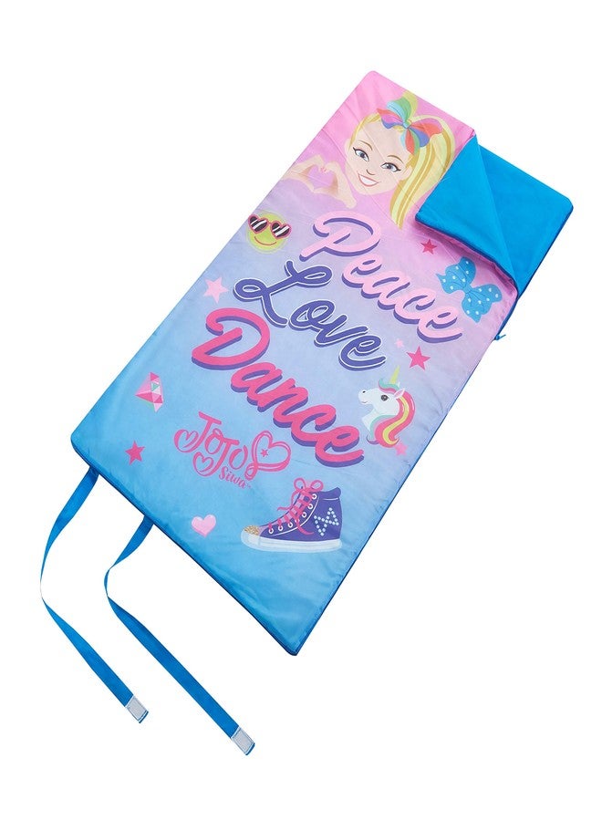 Idea Nuova I WEAR JoJo JoJo Siwa Roll Up Sleeping Bag with Velcro Strap Closure, 26"x46",Multi - Image 1