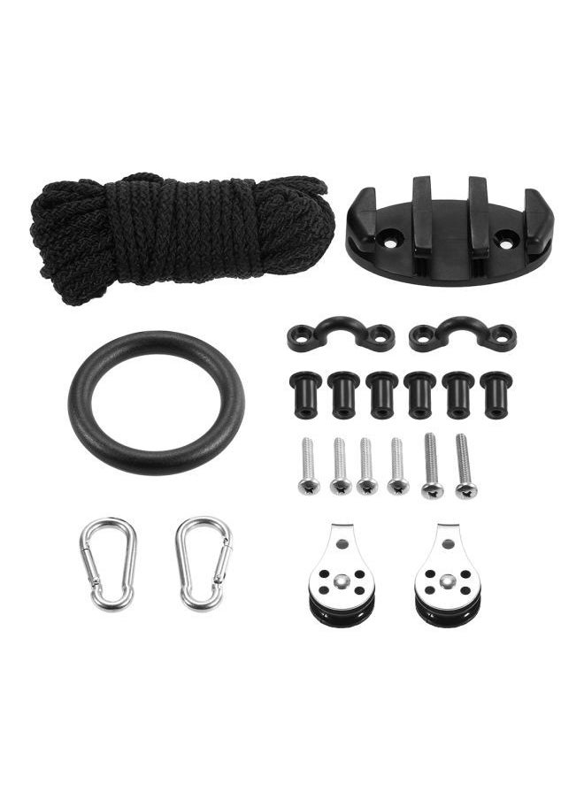 NIBEMINENT 21-Piece Kayak Canoe Anchor Trolley Kit 16x11x4centimeter  - Image 1