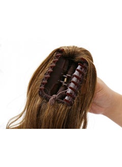 OneDor OneDor 20" Curly Synthetic Clip In Claw Drawstring Ponytail Hair Extension Synthetic Hairpiece 190g with a jaw/claw clip (R1416T)  - Image 4