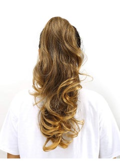 OneDor OneDor 20" Curly Synthetic Clip In Claw Drawstring Ponytail Hair Extension Synthetic Hairpiece 190g with a jaw/claw clip (R1416T)  - Image 5