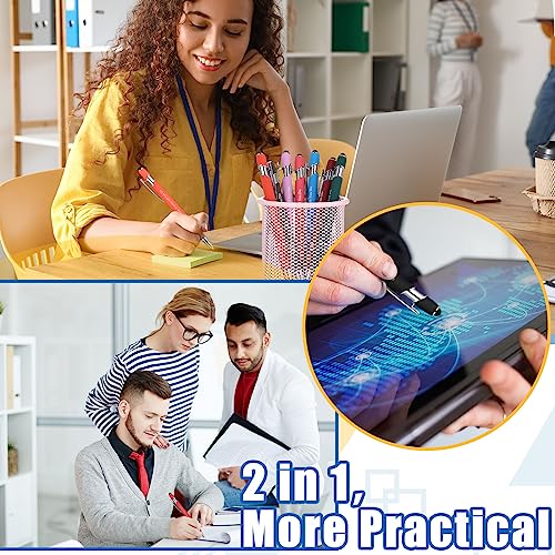 Seajan 36 Pcs Employee Appreciation Gift Pen Bulk Thank You for All You Do 2 in 1 Stylus Pen Multicolor Fine Point Pens for Men Women Coworker Volunteer Teacher Student - Image 5