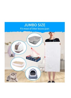 Y&D Cat Litter Box Liners Jumbo Drawstring Extra Durable heavy Duty Thick Kitty Bag Compostable Liner  - Image 2