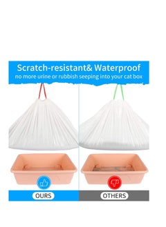 Y&D Cat Litter Box Liners Jumbo Drawstring Extra Durable heavy Duty Thick Kitty Bag Compostable Liner  - Image 5