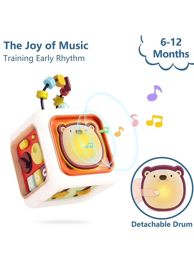 iLearn iPlay, iLearn Baby Learning Activity Cube, Montessori Sensory Toys for Toddlers 1-3, Infant Educational Busy Center, Travel Carseat Toy, Birthday Gifts for 6 9 12 18 Month, 1 2 3 Year Old Boys Girls - Image 3