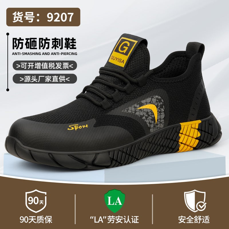 New Summer Labor Protection Shoes For Men And Women Anti-Smashing Puncture Comfortable Fashion Safety Shoes Protective Work Shoes Manufacturers - Image 1