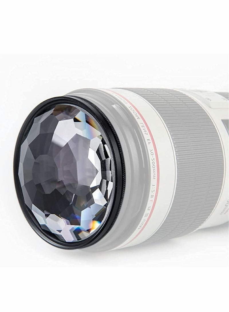 Captaintech 77mm Kaleidoscope Glass Prism Camera Lens Filter Variable Number of Subjects SLR Photography Accessories - Image 5