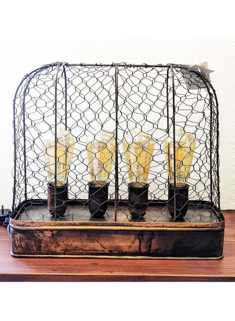 ANTIC LINE VINTAGE INDUSTRIAL LAMP 