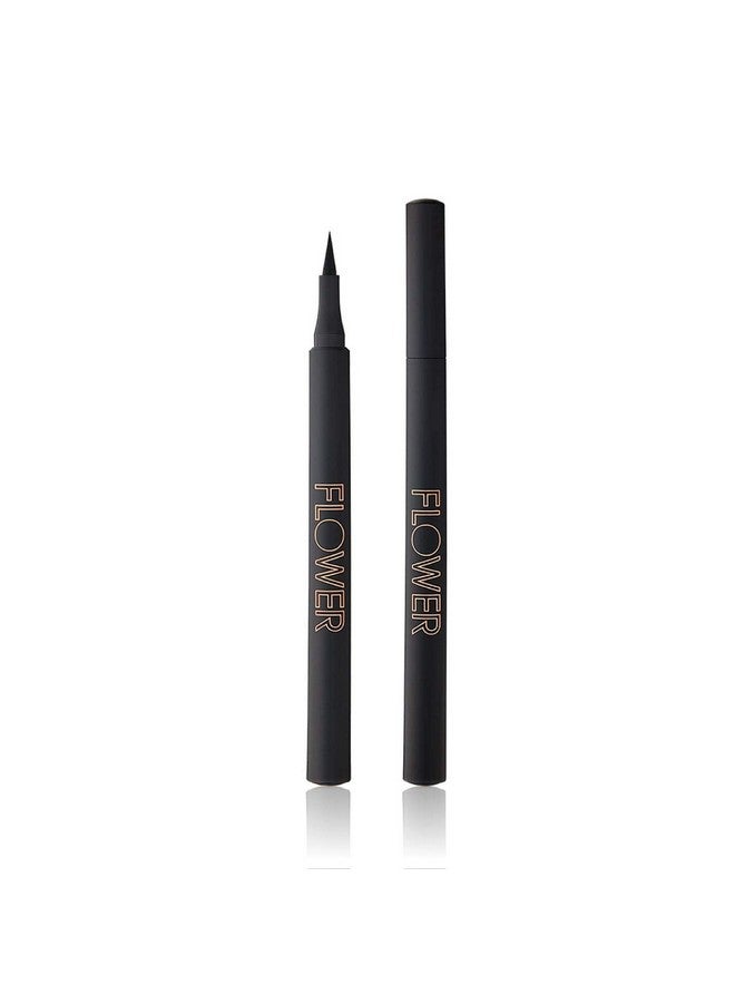 FLOWER BEAUTY By Drew Barrymore Forever Wear Winged Eyeliner - Long-Lasting + Smudge-Proof - Liquid Eyeliner + Winged Applicator (All-Nighter) - Image 1