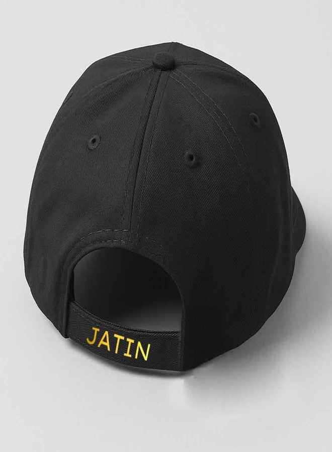 Nutcase Personalized Flat Brim Cap with Number - Black Hip Hop Cap for Men - Image 4