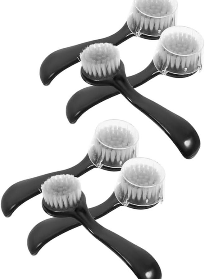 6 Pcs Manual Face Brush Set For Facial Cleansing And Exfoliating Easy Cleaning Design - Image 1