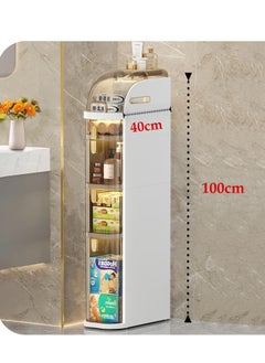Living Bathroom Storage Cabinet Plastic Transparent Storage Drawers Cabinet 40*100 CM 
