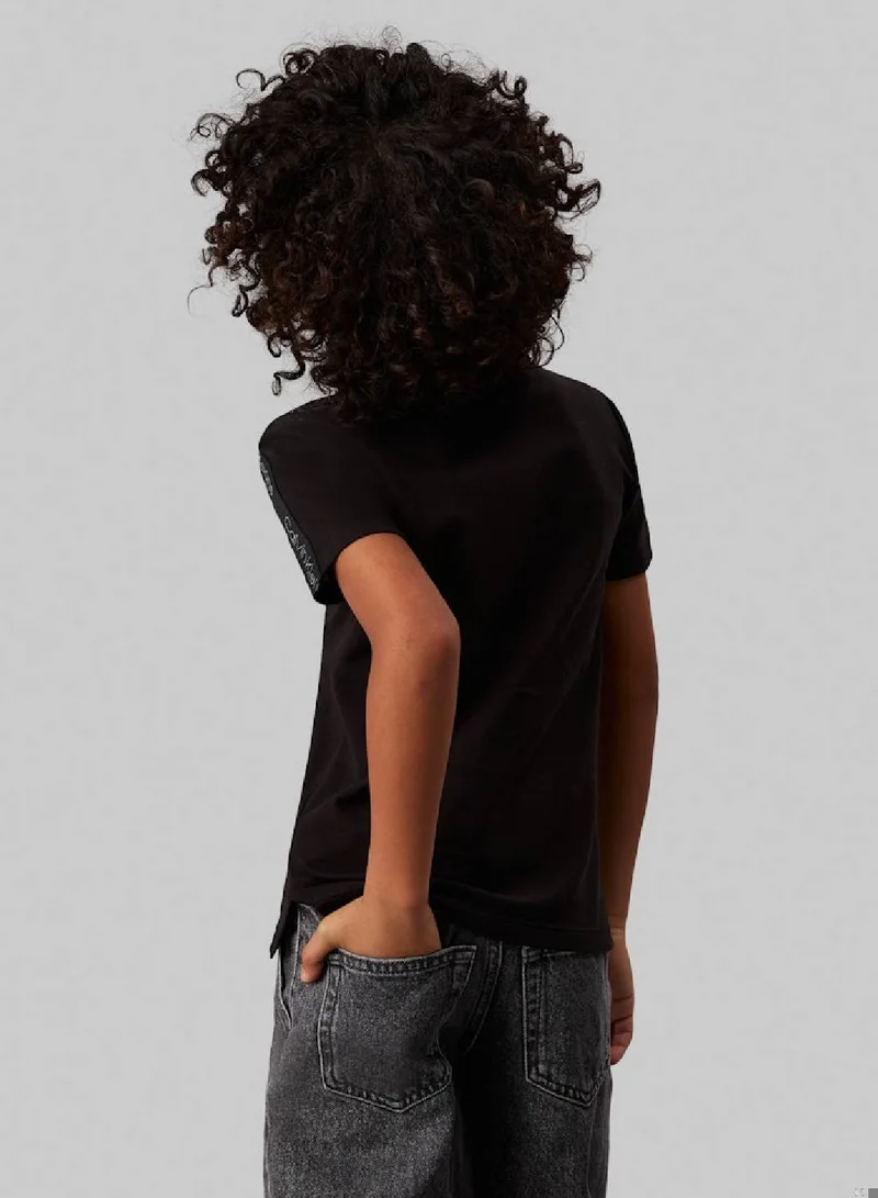 Calvin Klein Jeans Sleeve Tape Slim Short Sleeve Polo