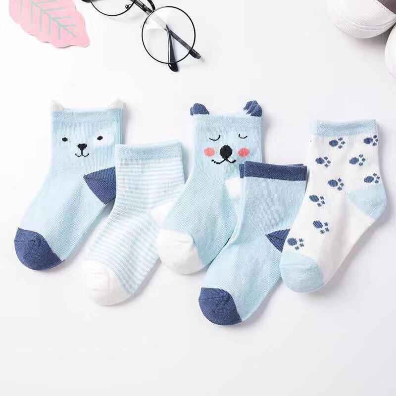 Children'S Socks Boys' Mid-Calf Socks Breathable Versatile Cartoon Cute Baby Newborn Baby Socks - Image 2