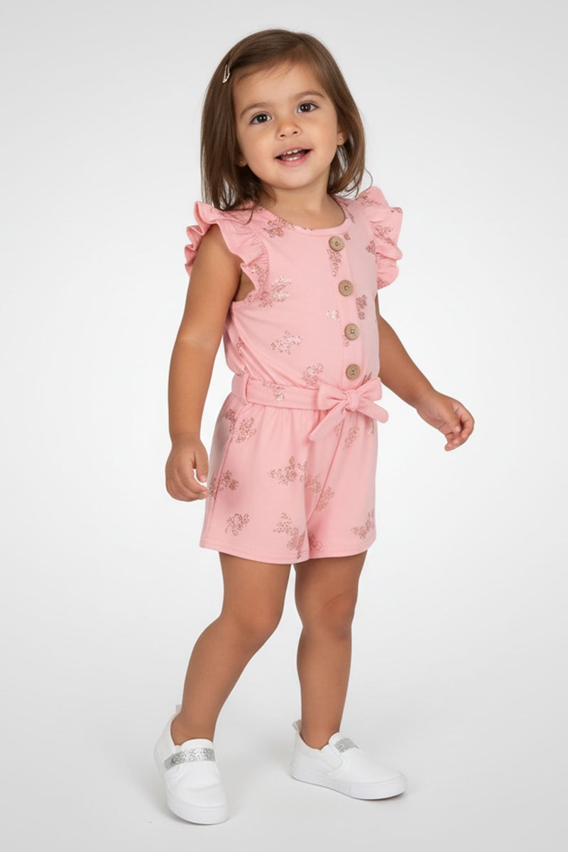 Nanette lepore Toddlers Girl 2 Pieces Floral Pattern Playsuit, Multicolor - Image 1