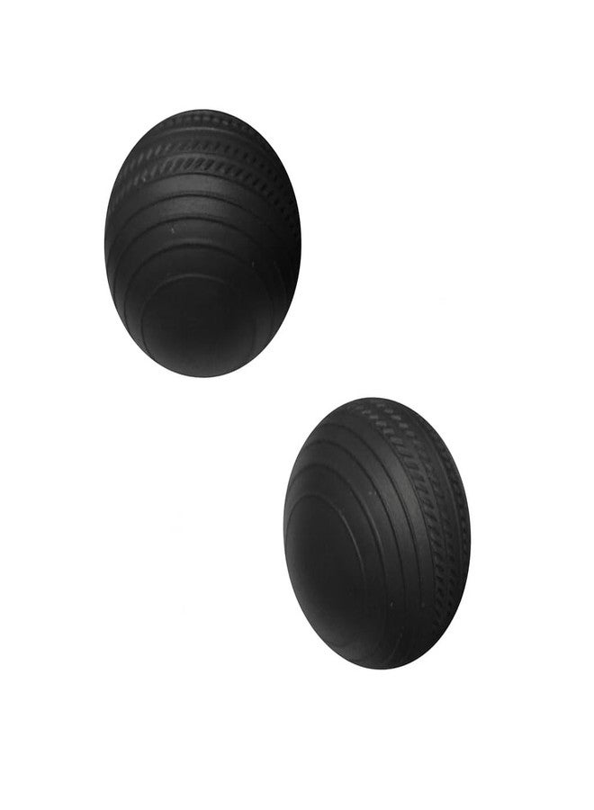 Canbee كرات كريكيت مطاطية من CneBee Gully، متعددة الألوان وكرة تدريب سوداء T-20، كرة هولو ستامبر للكريكيت الداخلي والخارجي، كرة الشارع والشاطئ (مجموعة سوداء من 2) - Image 2