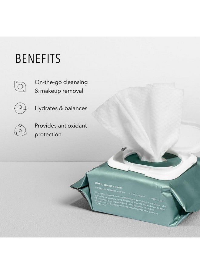 هيدرو بيبتايد هيدرو ببتيد هيدرو أكتيف كلينس، مناديل ميسيلار للوجه، تنظف البشرة بلطف، وترطبها وتغذيها، 30 قطعة - Image 3
