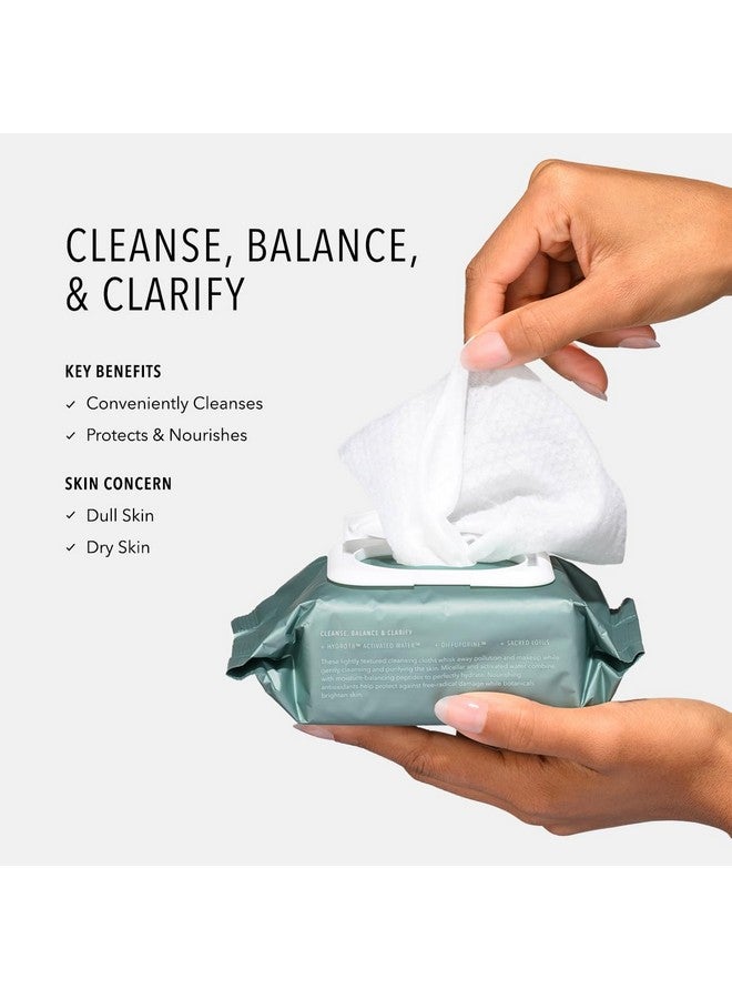 هيدرو بيبتايد هيدرو ببتيد هيدرو أكتيف كلينس، مناديل ميسيلار للوجه، تنظف البشرة بلطف، وترطبها وتغذيها، 30 قطعة - Image 2