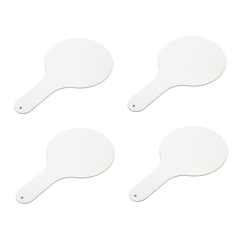 Double Sided Dry Erase Answer Paddles 4 Pack Handheld Whiteboards for Classroom Teachers Students - Image 2