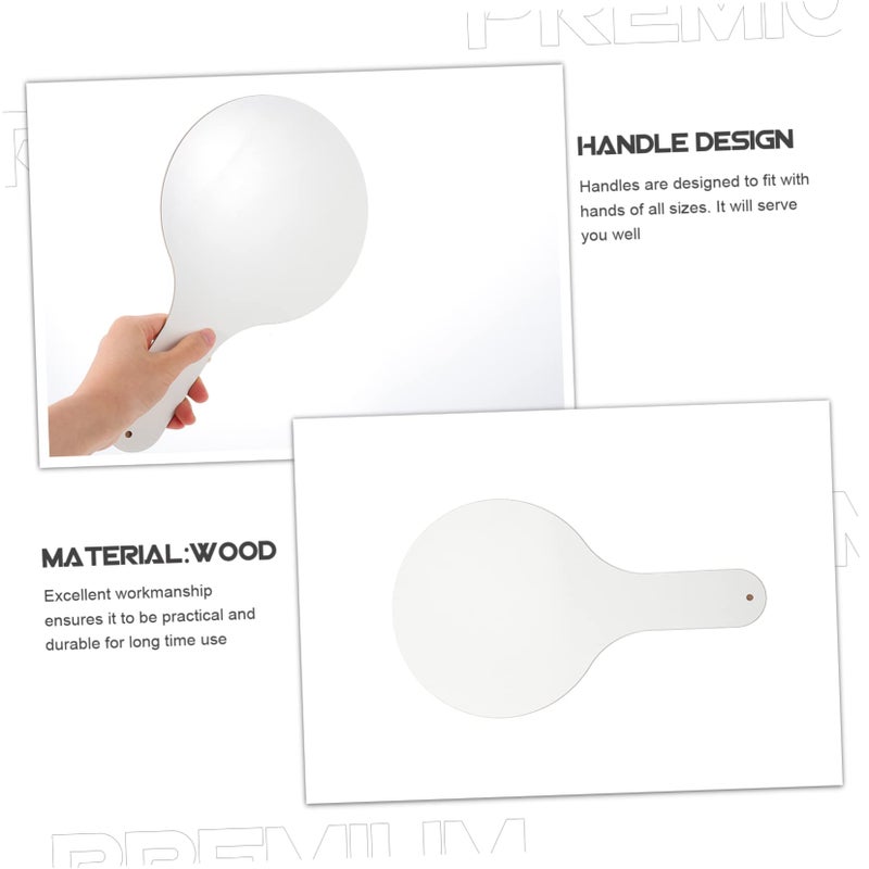 Double Sided Dry Erase Answer Paddles 4 Pack Handheld Whiteboards for Classroom Teachers Students - Image 5