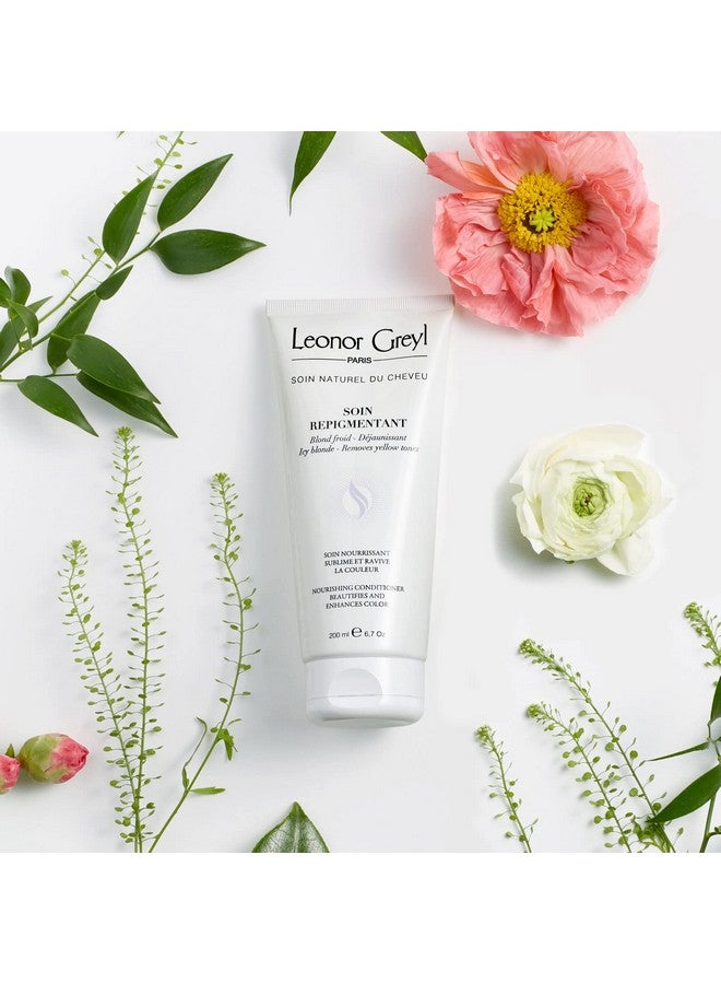Leonor Greyl Paris Soin Repigmentant Icy Blonde Deluxe Travel Size Colorenhancing Hydrating Conditioner Revives Blonde To Very Light Blonde Deluxe Travel Size (3.3Oz) - Image 4