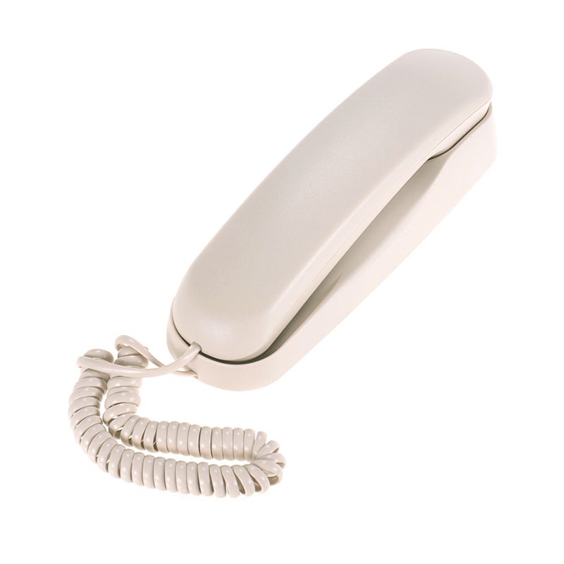 Mini Desktop Corded Landline Phone Fixed Telephone Wall Mountable Supports Mute/ Pause/ Hold/ Reset/ Flash/ Redial Functions for Home Hotel Office Bank Call Center - Image 1