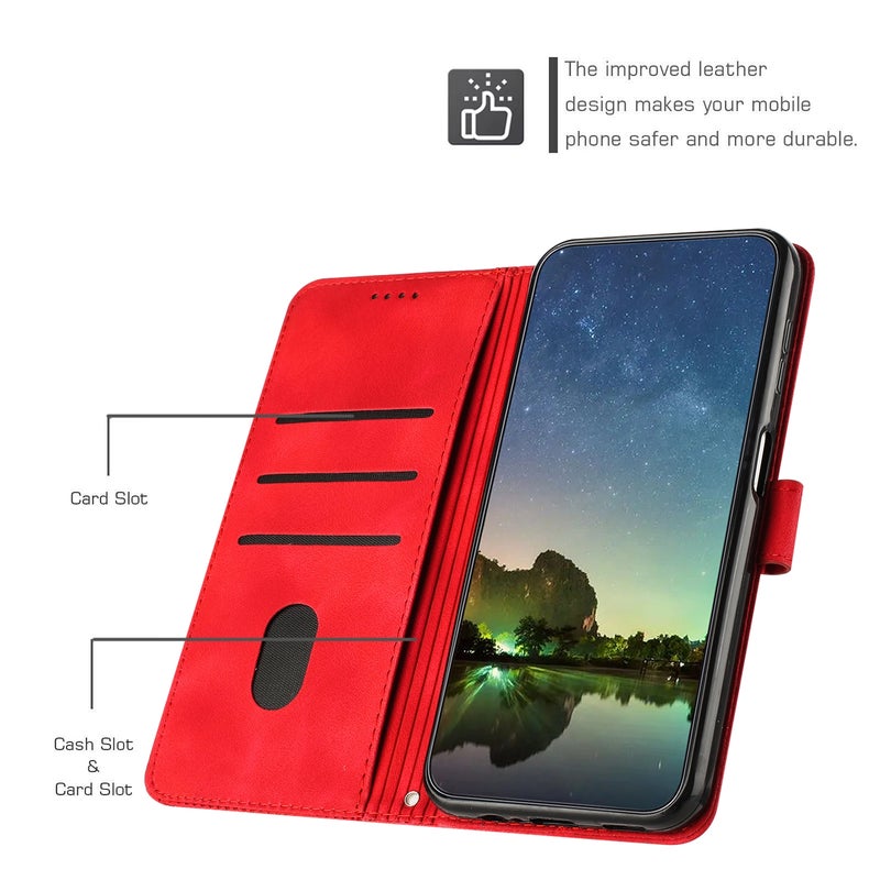 HuHa Protective Cover For Motorola Moto G Stylus 5G 2024 Dream Triangle Leather Phone Case with Lanyard(Red) - Image 4