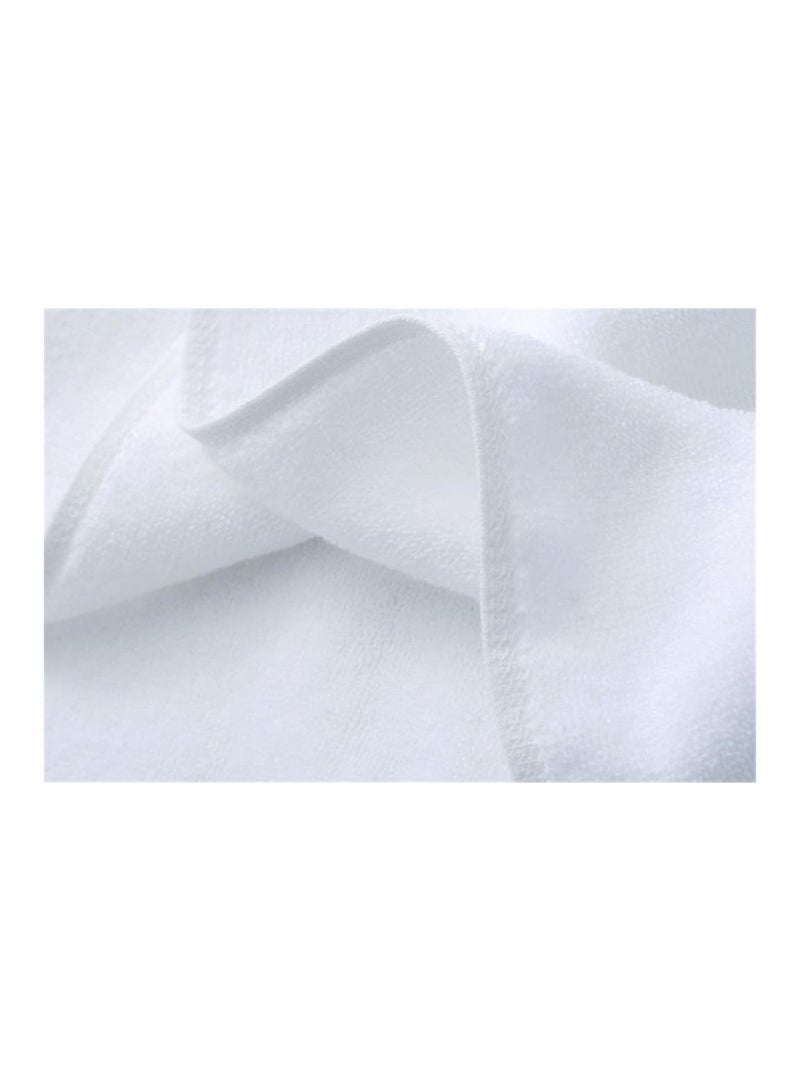 ماهمير مناشف حمام بيضاء فاخرة كبيرة - قطن مصري دائري | منشفة حمام عالية الامتصاص من مجموعة المنتجعات الصحية للفنادق | 70 × 140 سم ابيض، عبوة من منشفة واحدة - Image 5
