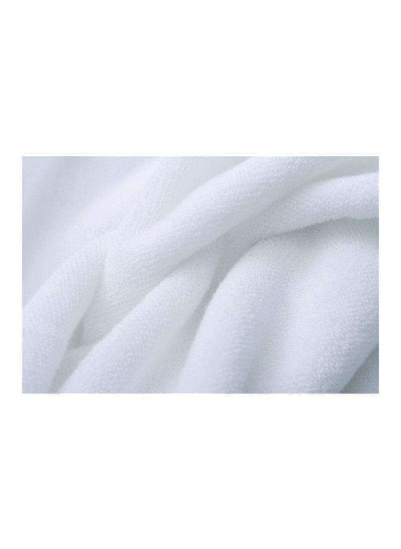 MahMir Luxury White Bath Towels Large - Circlet Egyptian Cotton | Highly Absorbent Hotel spa Collection Bathroom Towel  70*140cm White, (Pack of 1 Towel)  - Image 5