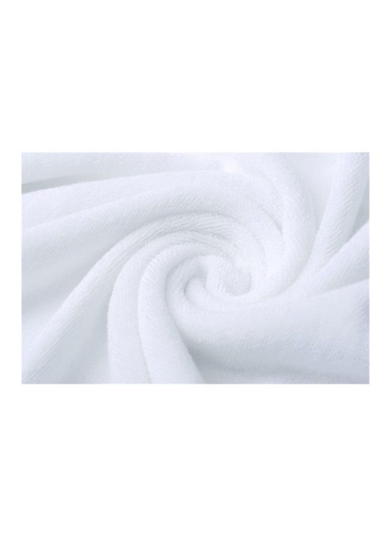 MahMir Luxury White Bath Towels Large - Circlet Egyptian Cotton | Highly Absorbent Hotel spa Collection Bathroom Towel  70*140cm White, (Pack of 1 Towel)  - Image 4