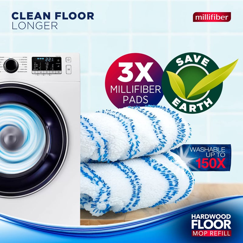 Millifiber Microfiber Mop Refills 15x8 Inches, 3-Pack (Mop is Not Included) - Image 5