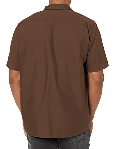 Red Kap Men's Industrial Work Shirt, Short Sleeve, Chocolate Brown, Medium - Image 2