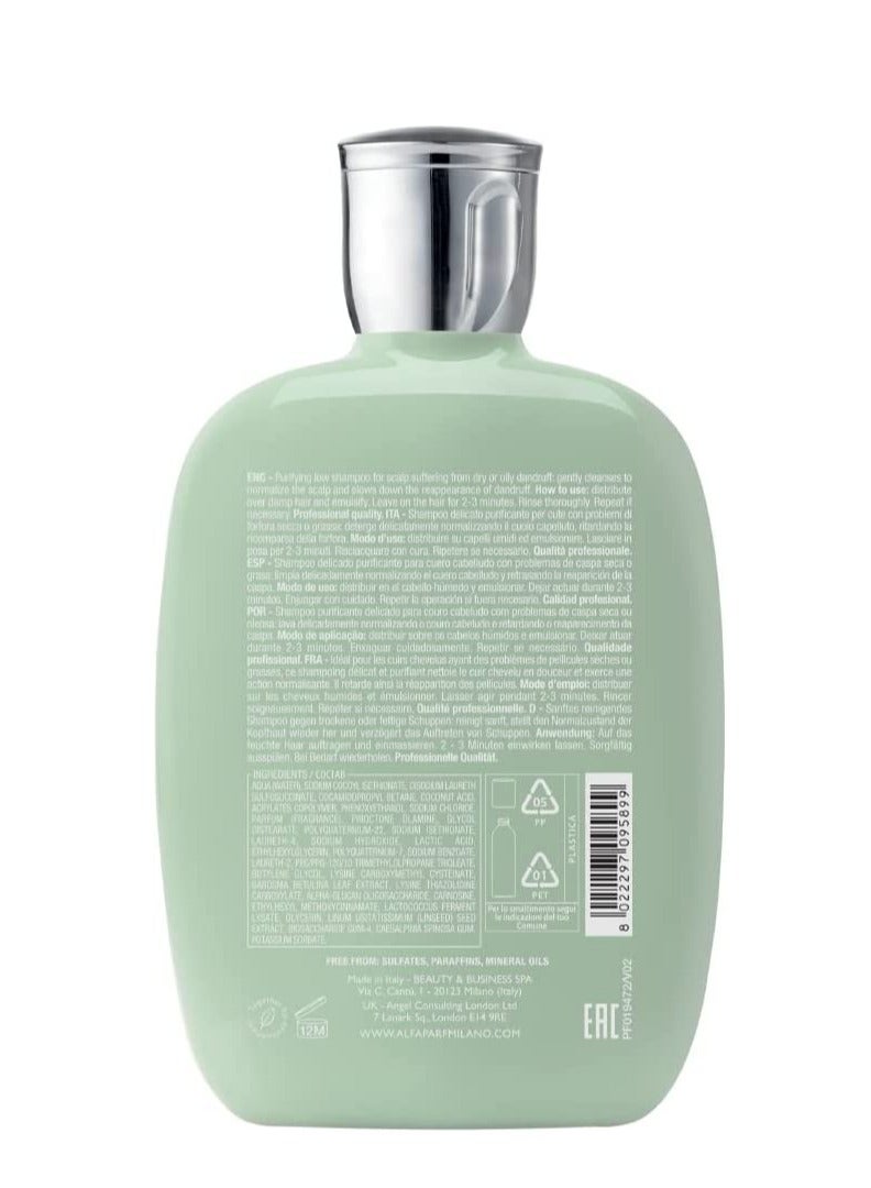 Alfaparf Milano Semi Di Lino Scalp Rebalance Purifying Low Shampoo 250 ml - Image 4