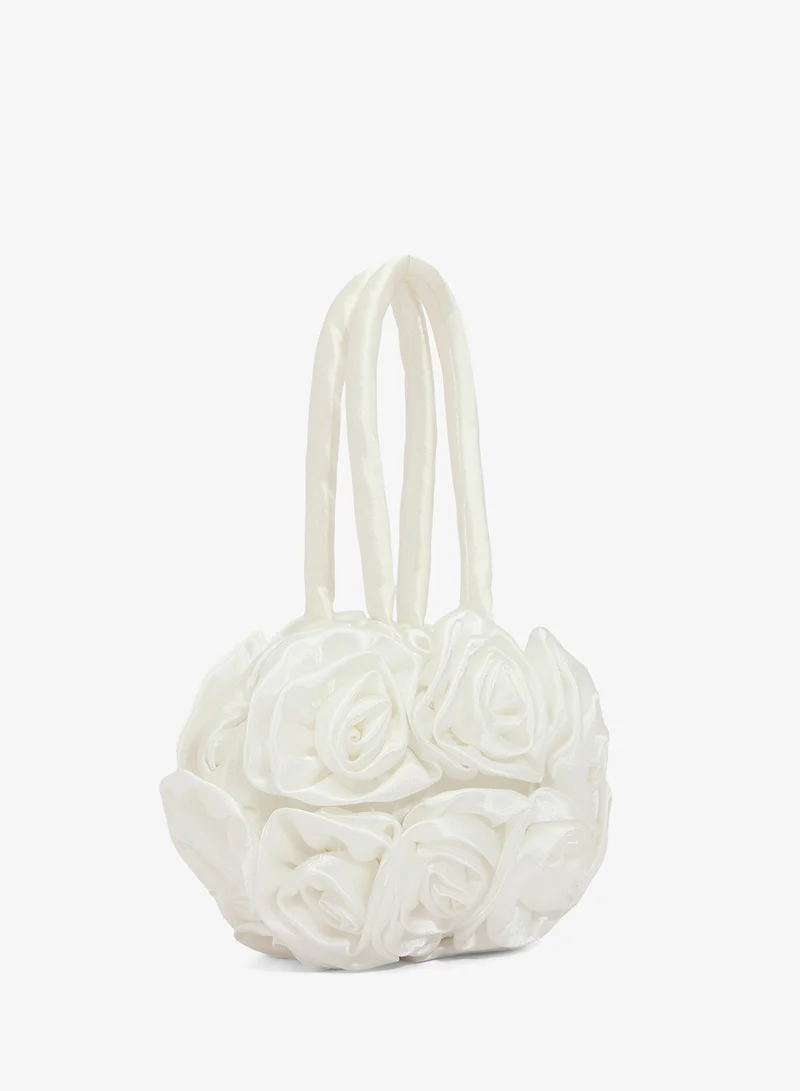 Khizana Floral Detail Embellished Statement Clutch