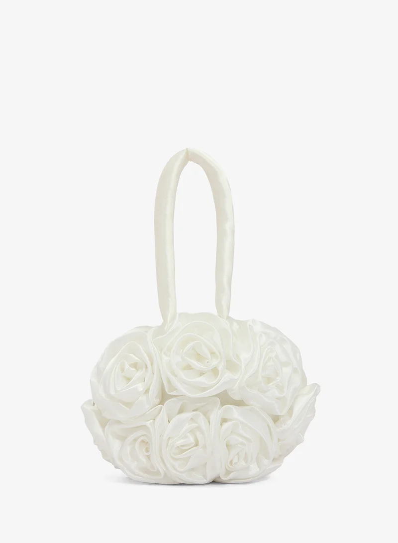 Khizana Floral Detail Embellished Statement Clutch