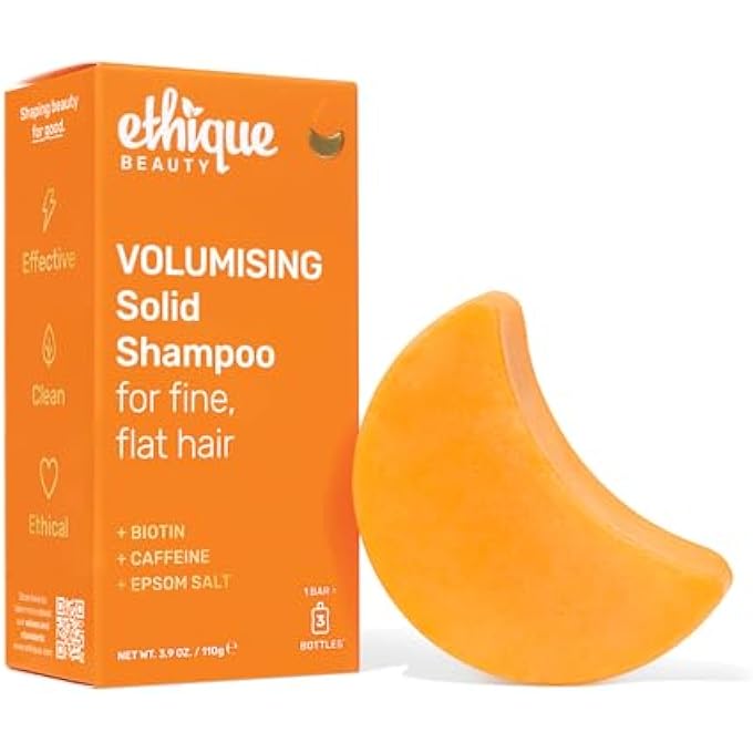Ethique VOLUMIZING SHAMPOO BAR WITH BIOTIN FOR THIN, FINE HAIR - PLASTIC-FREE, VEGAN, CRUELTY-FREE, 3.88 OZ - FORMERLY SWEET & SPICY - FORMERLY SWEET & SPICY - Image 1