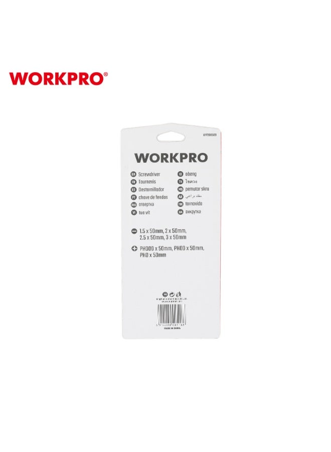 WORKPRO 7PC CR-V PRECISION SCREWDRIVER SET - Image 2