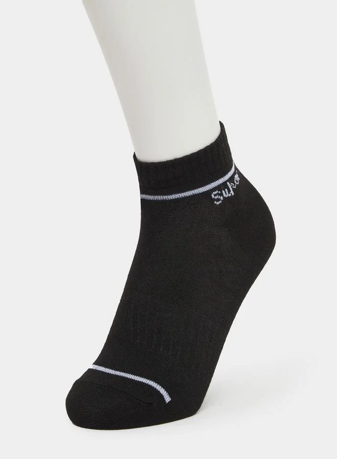 Styli  Set of 3 - Contrast Detail Ribbed Cuff Crew Socks  | Best Price UAE