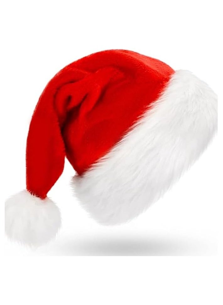 Scrolls Christmas Hats for Kids Cute Santa Claus Bonnet Dress Accessories for Children Size: 38x28cm  - Image 1